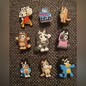 New Bluey Croc Charms- 9pcs